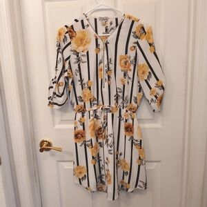EUC J for Justify Dress Women's Size S Floral Print Above Knee